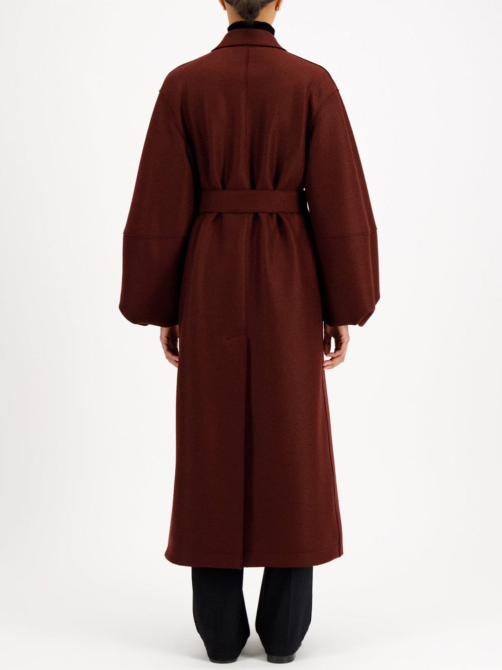 LONG BALLOON SLEEVE COAT