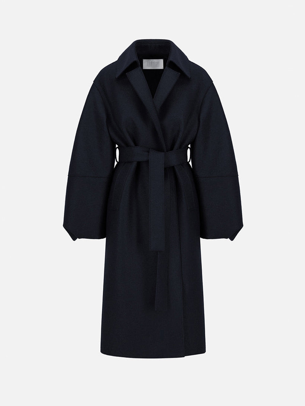 MANTEAU PUFF SLEEVES PRESSED BLEU FONCÉ