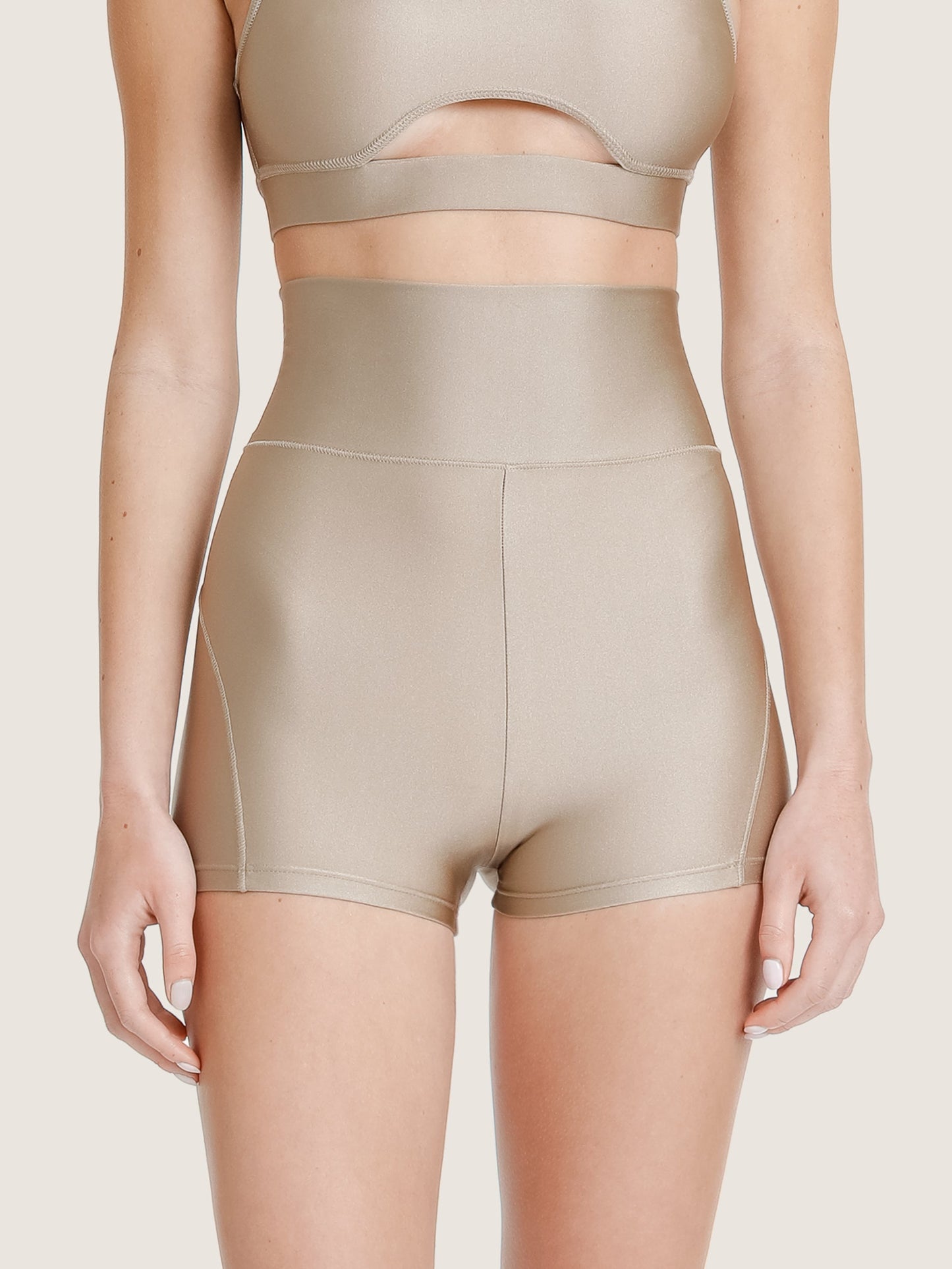 HIGH-WAIST MINI SHORTS