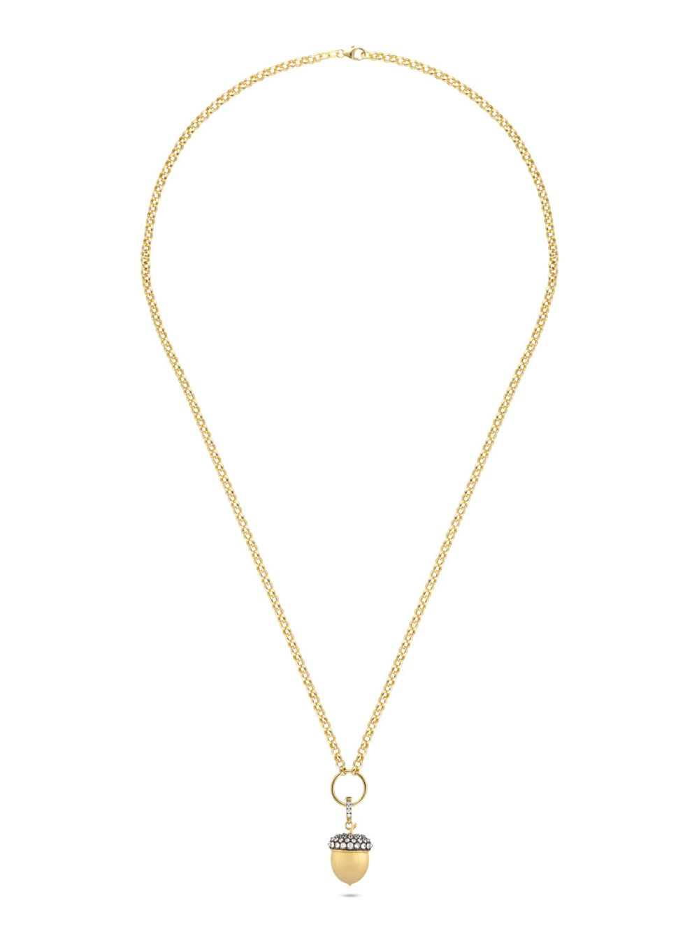 PENDENTIF NOISETTE DIAMANTS