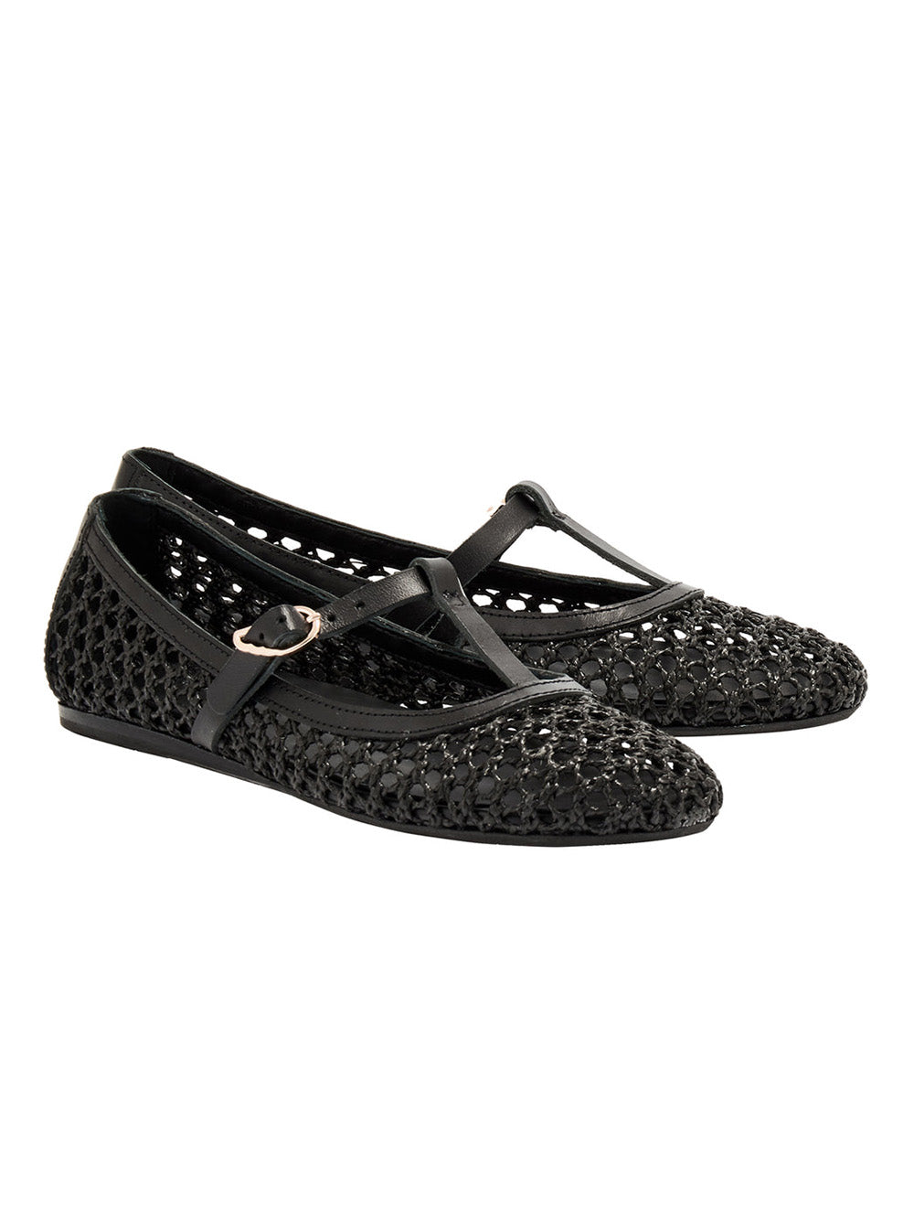 AERATI BLACK BALLERINAS