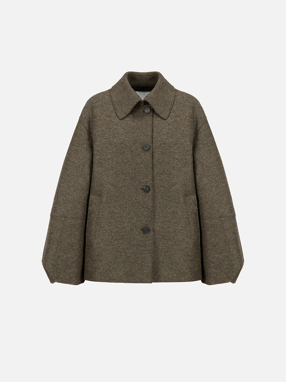 VESTE PUFF SLEEVES COURT KAKI