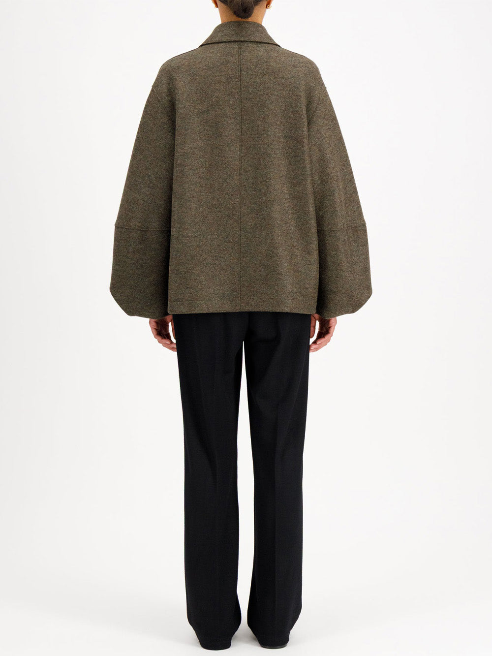 VESTE PUFF SLEEVES COURT KAKI