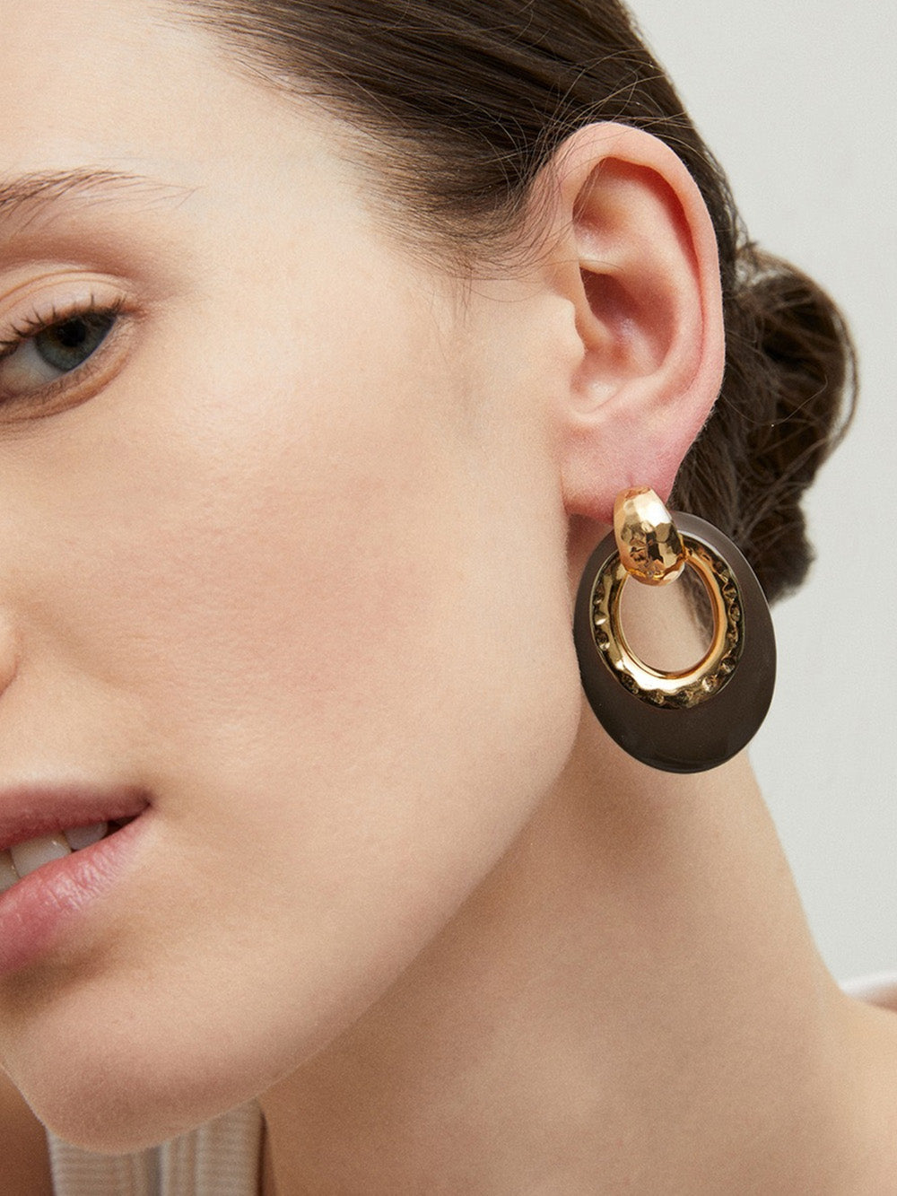 SELVA PM BROWN EARRINGS