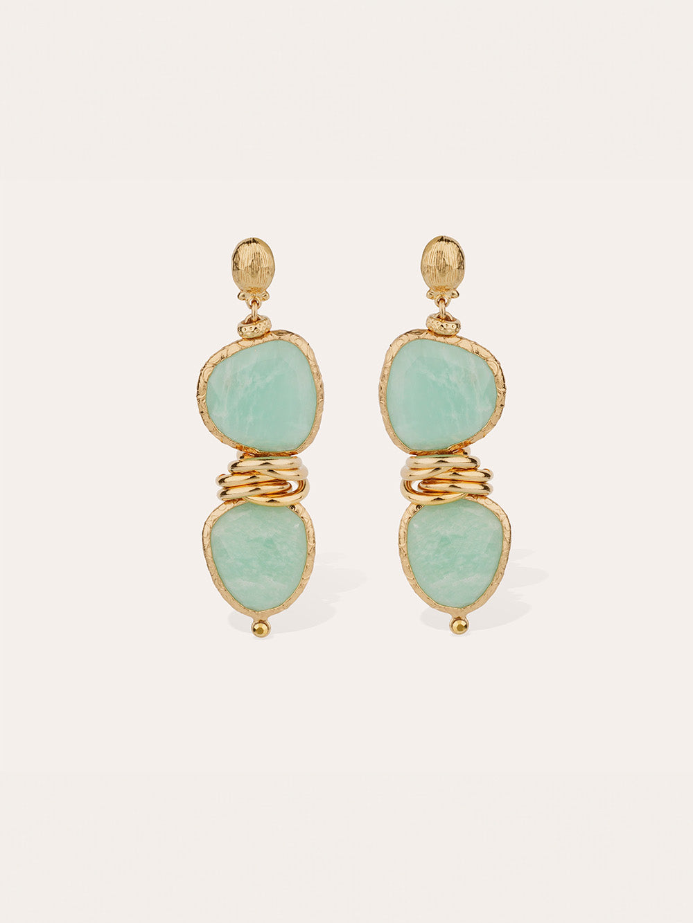 BOUCLES D'OREILLES SIRENA AMAZONITE