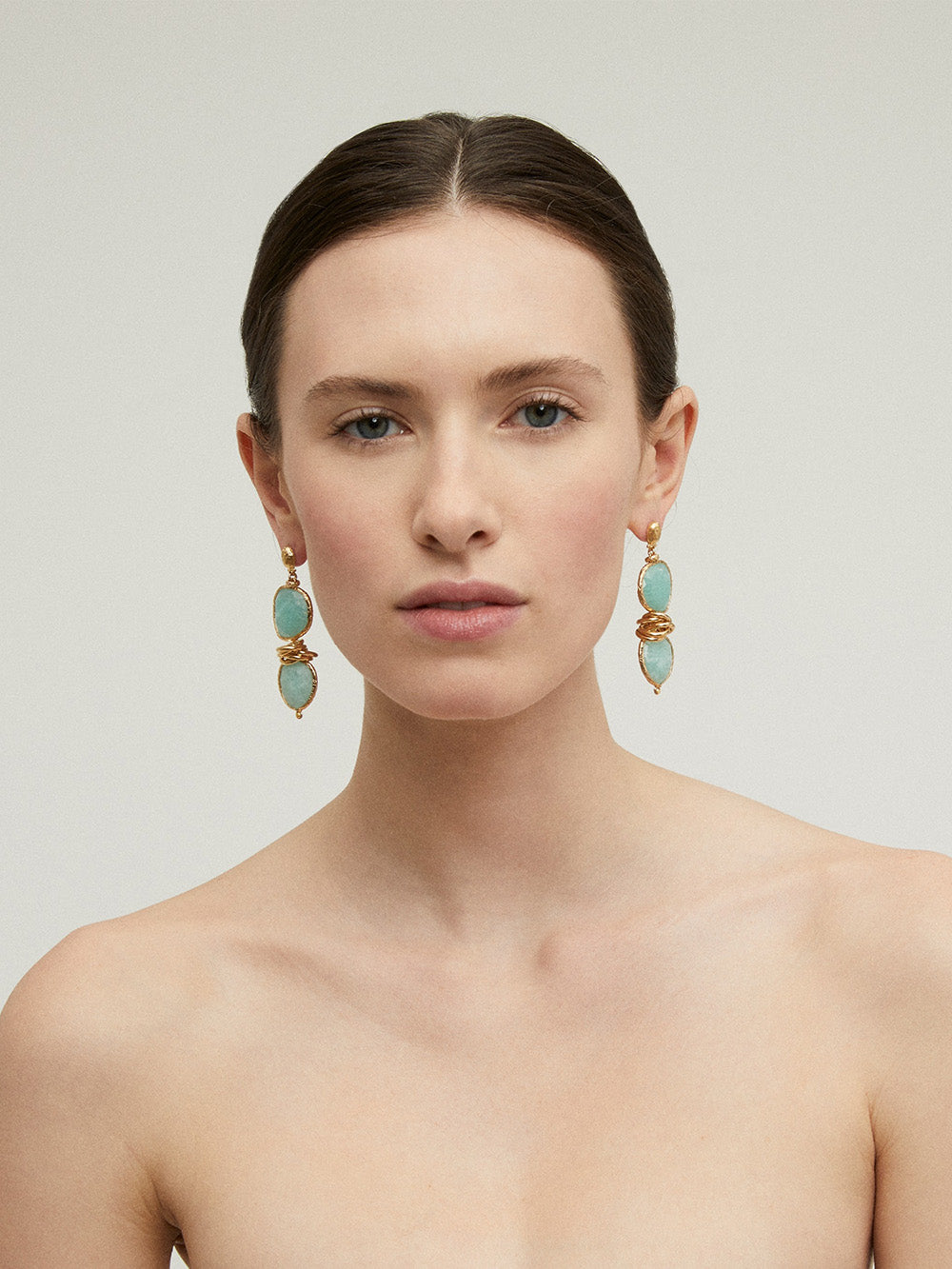 BOUCLES D'OREILLES SIRENA AMAZONITE