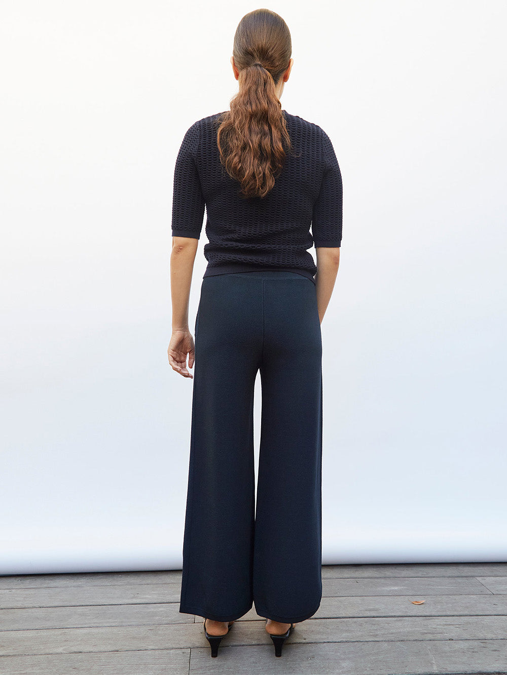 AZURO WIDE IN COUTURE TROUSERS