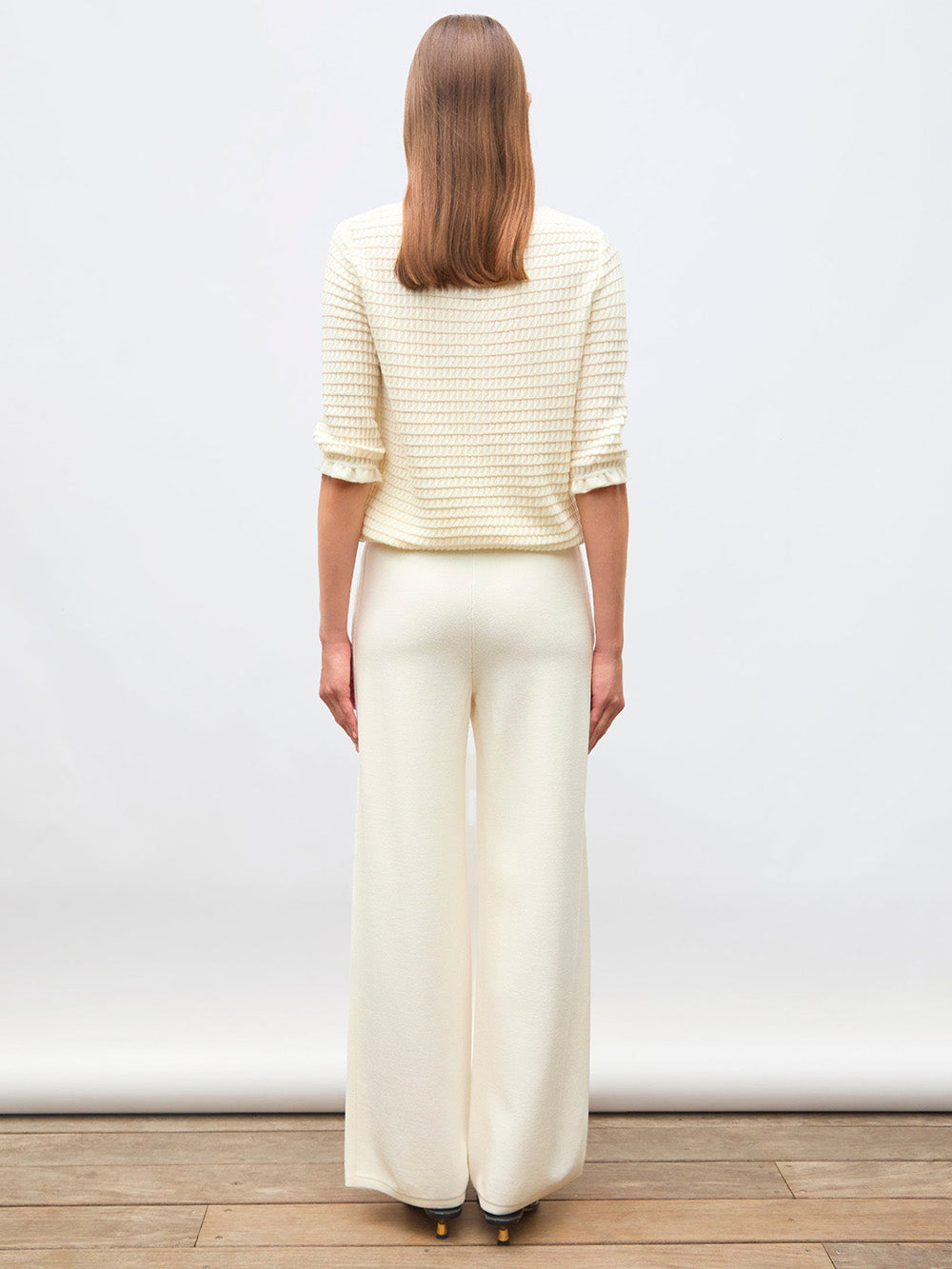 AZURO WIDE IN COUTURE TROUSERS