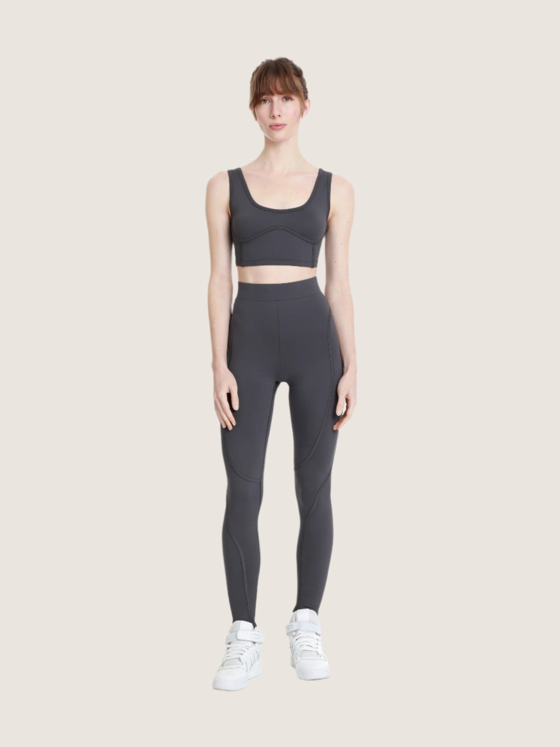 GREY CORSET TECHNICAL BRA