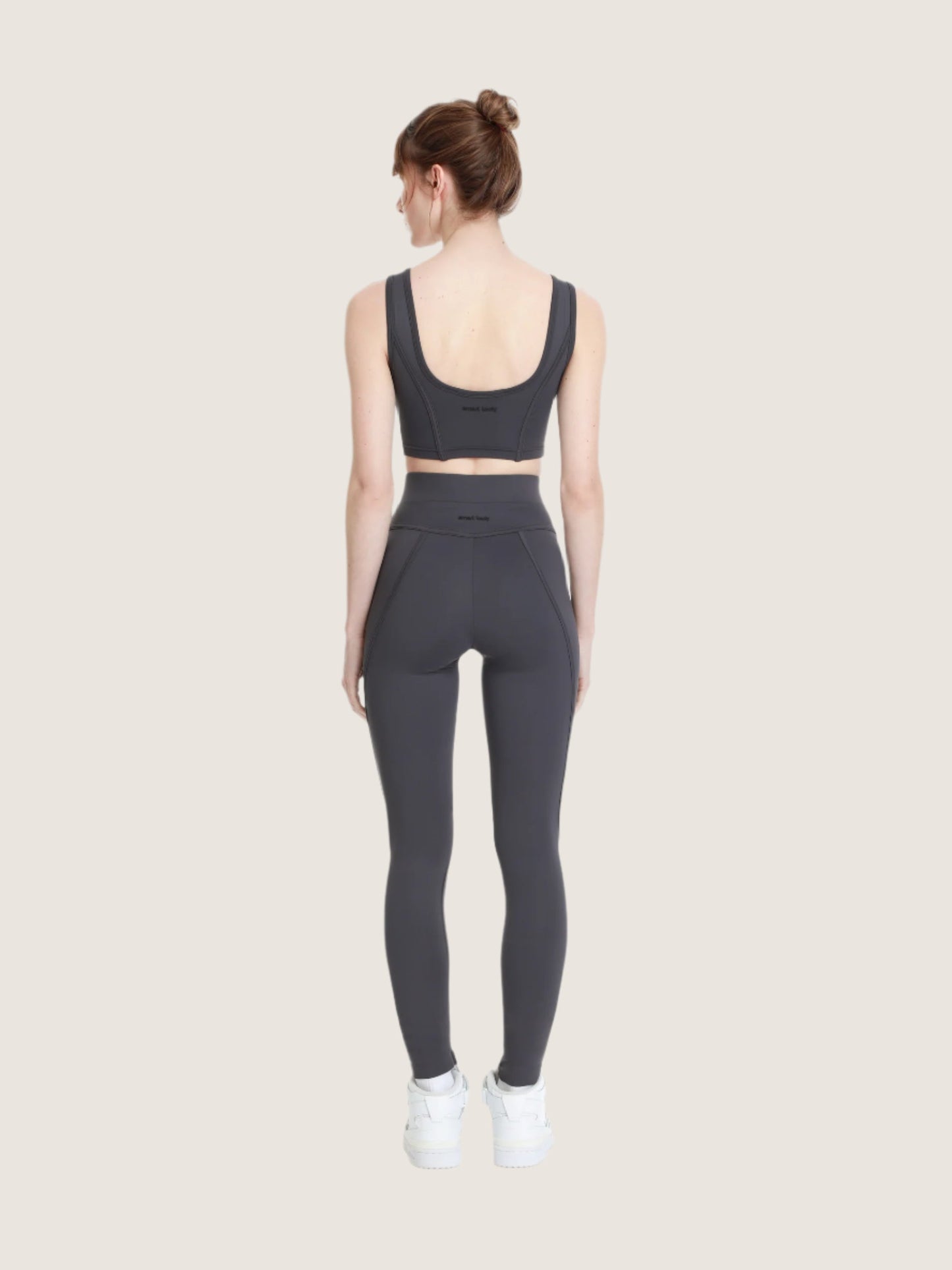 GREY CORSET SHAPING LEGGINGS
