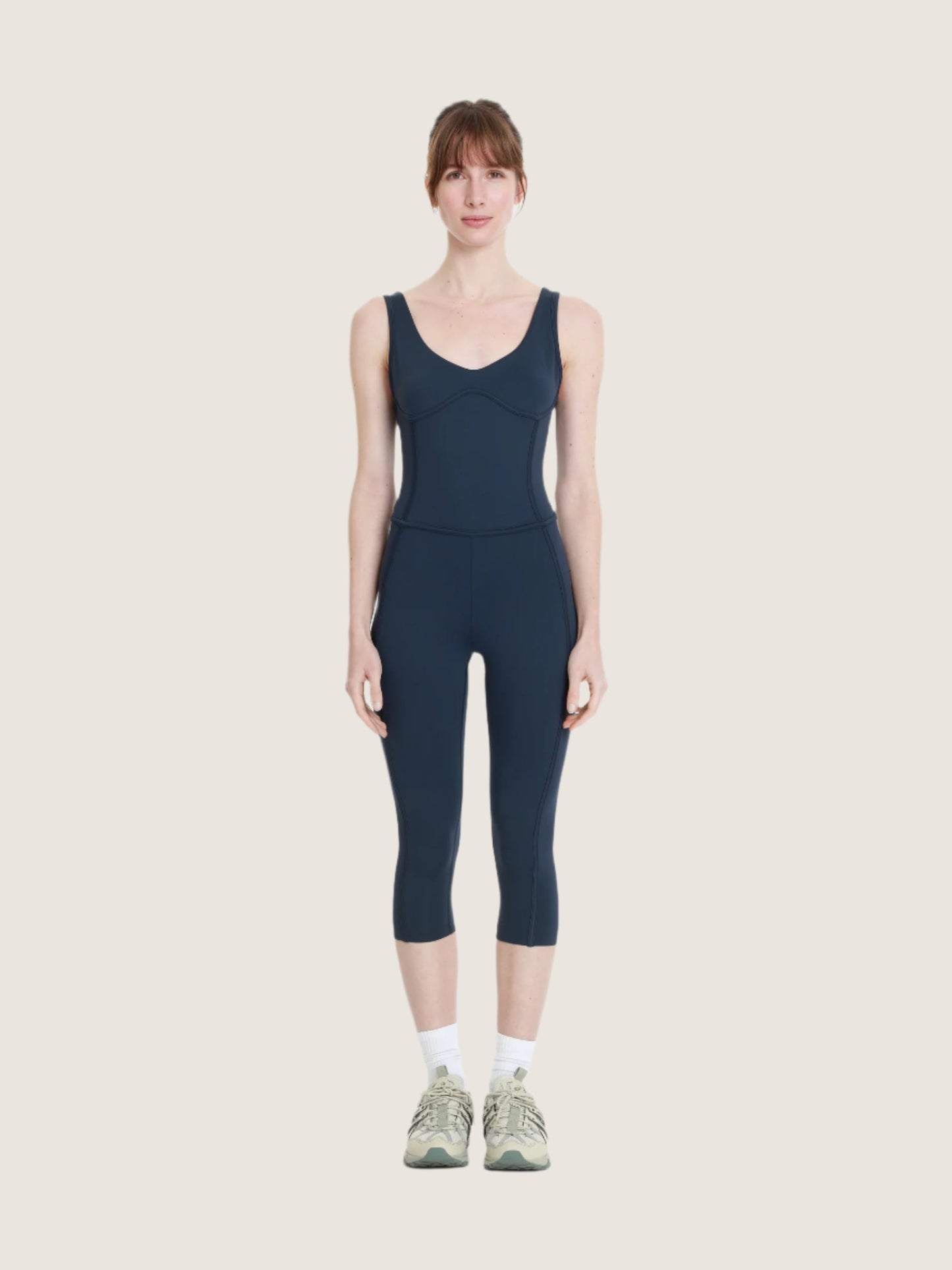 MID-LENGTH CORSET JUMPSUIT