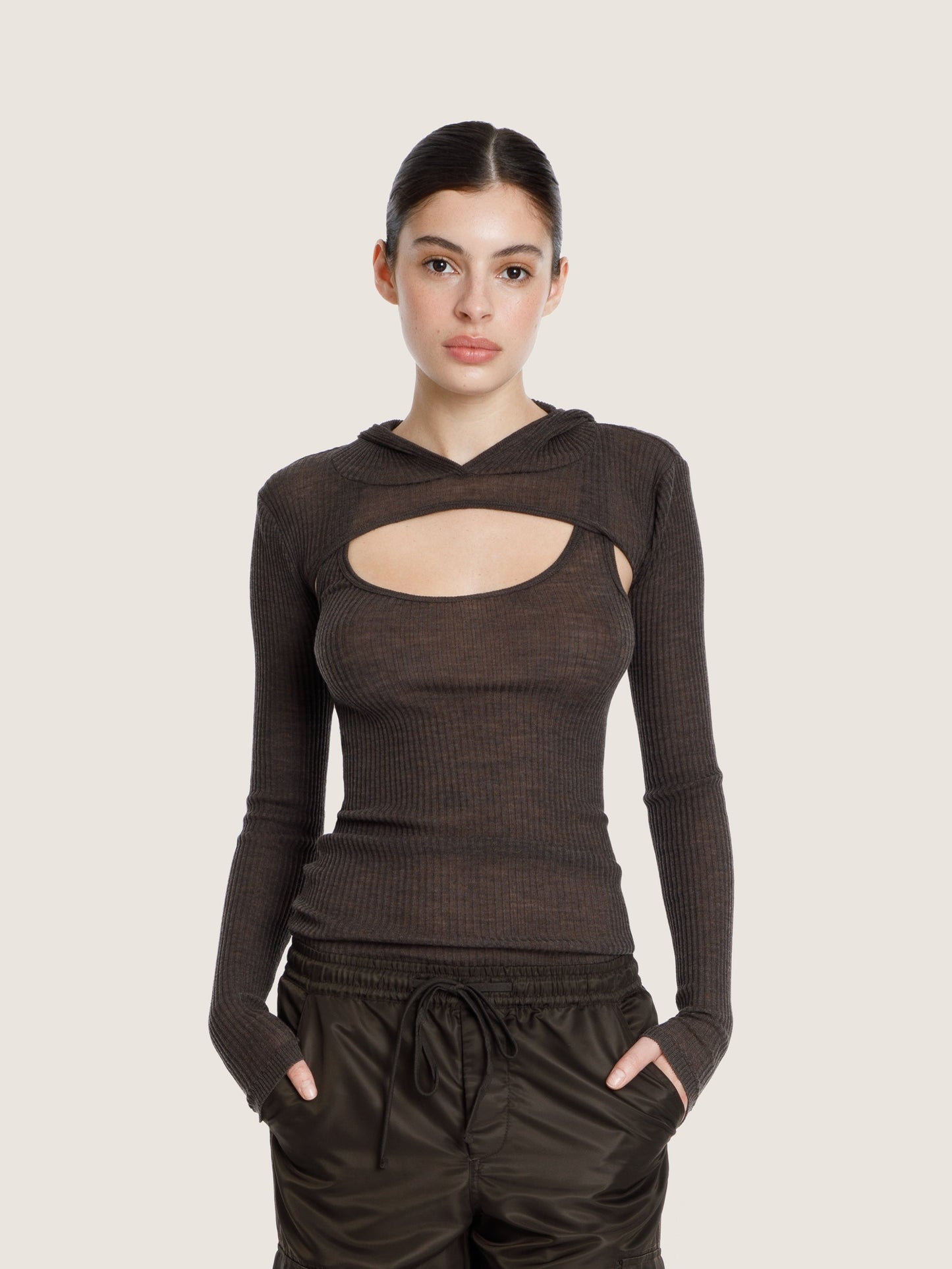 EXTRA SHORT LONG SLEEVE TOP