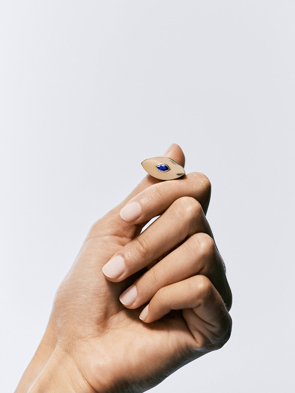 EVIL EYE METRIC SAPPHIRE RING