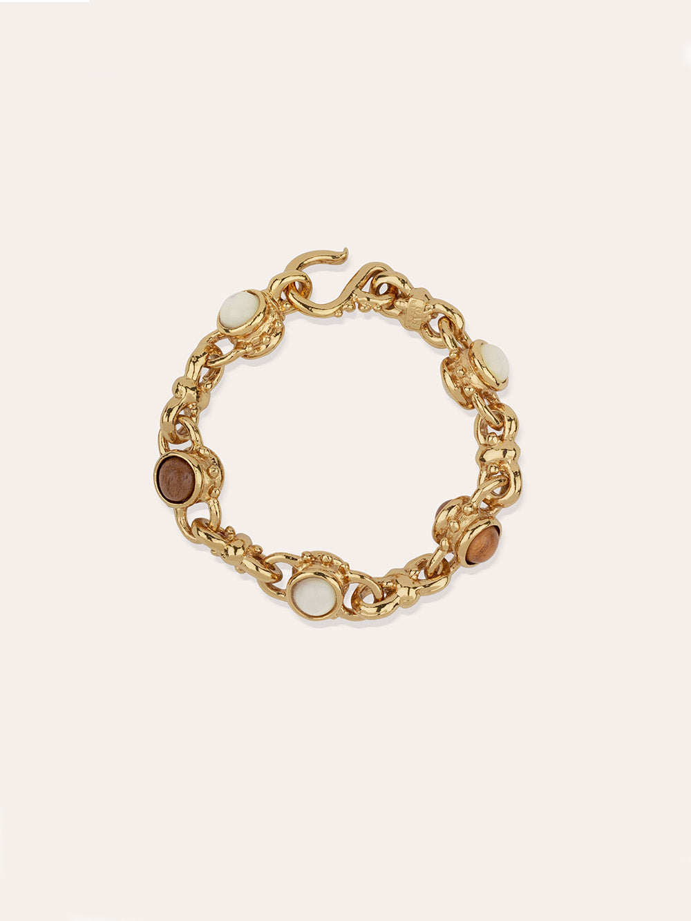 BRACELET AMARANTE BOIS & NACRE
