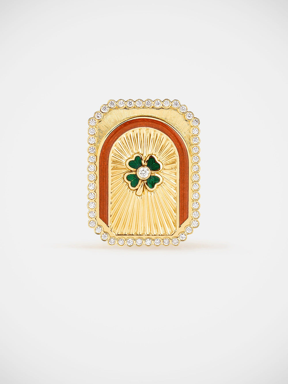 CLOVER MINI SCAPULAR RING