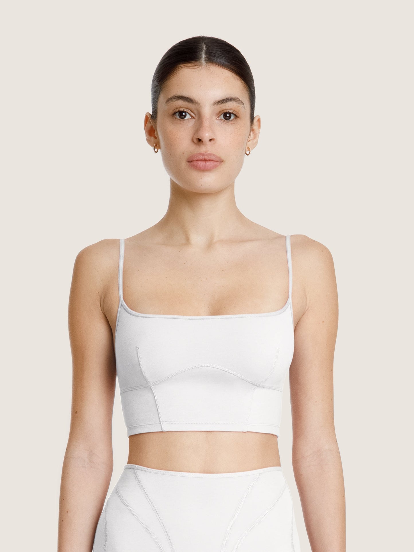 DÉBARDEUR CORSET BLANC