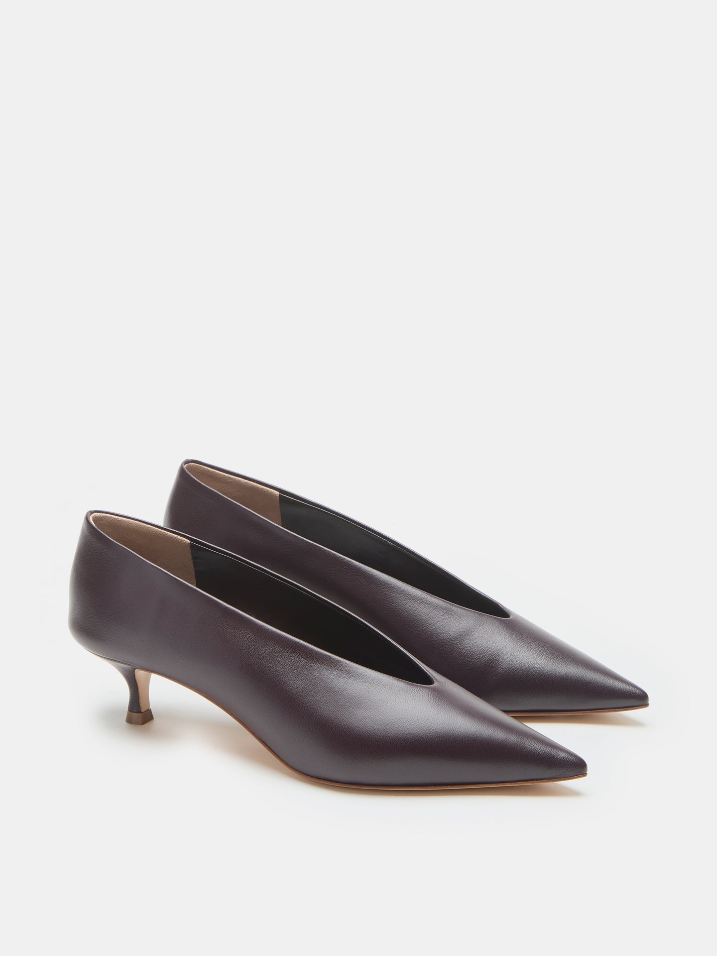 Plum Babouche Pumps