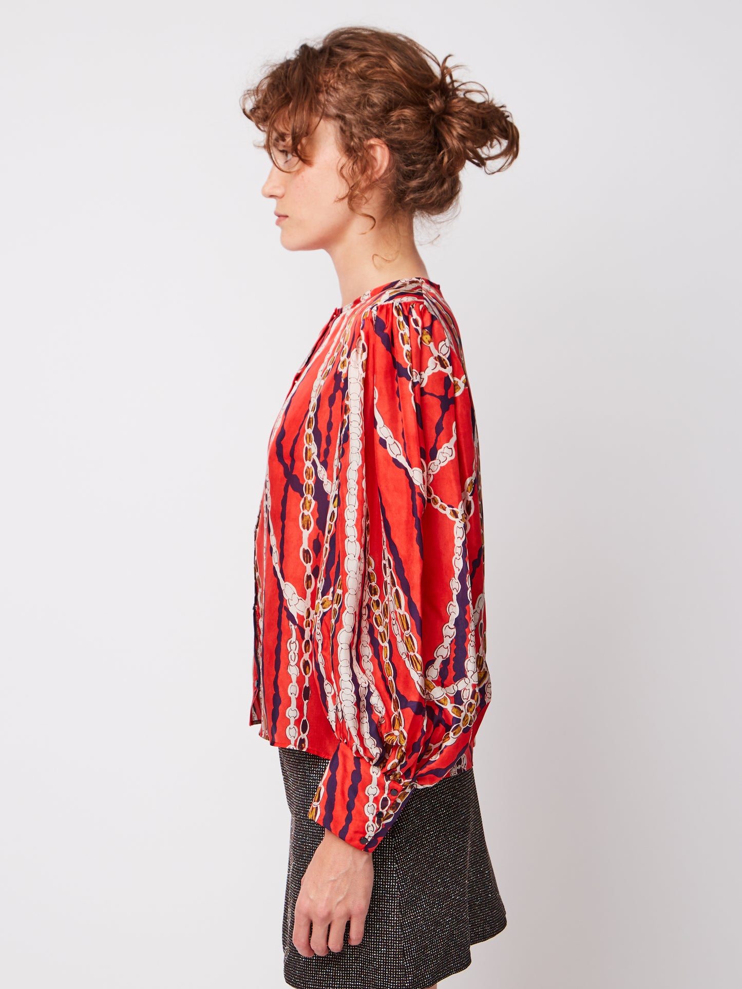 BLOUSE HILL SEVIGNY ROUGE