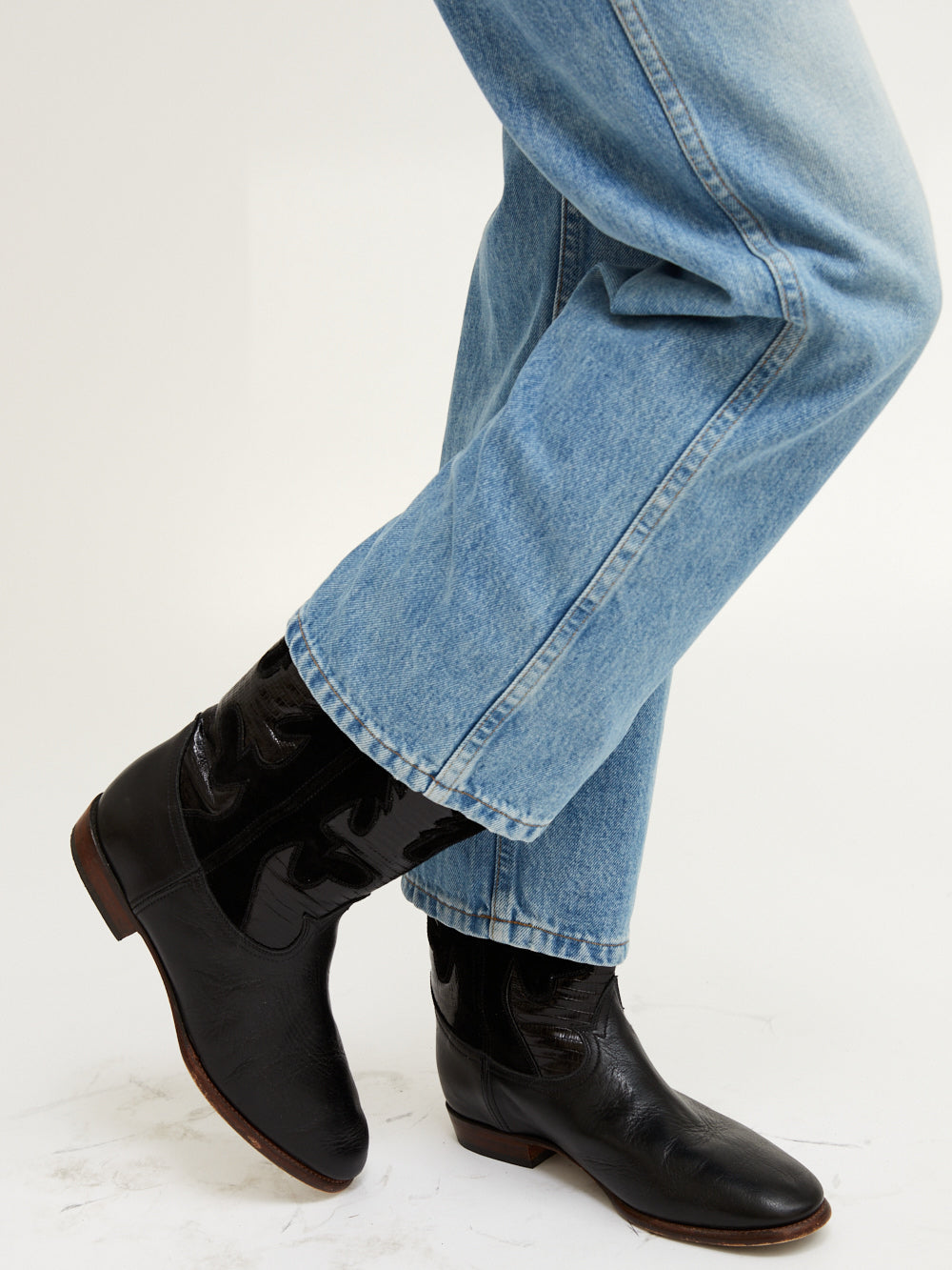 MIDNIGHT PATCHWORK BLACK SANTIAGS