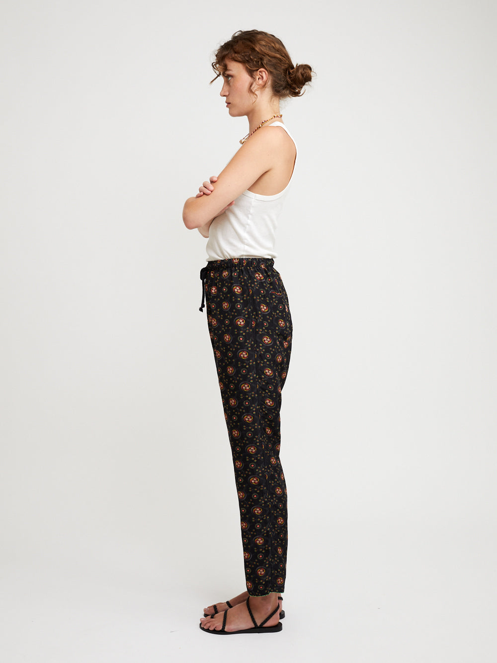 PANTALON SACHA SOIE NOIR