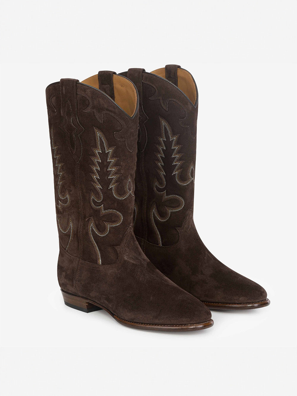 MIDNIGHT SUEDE BROWN BOOTS
