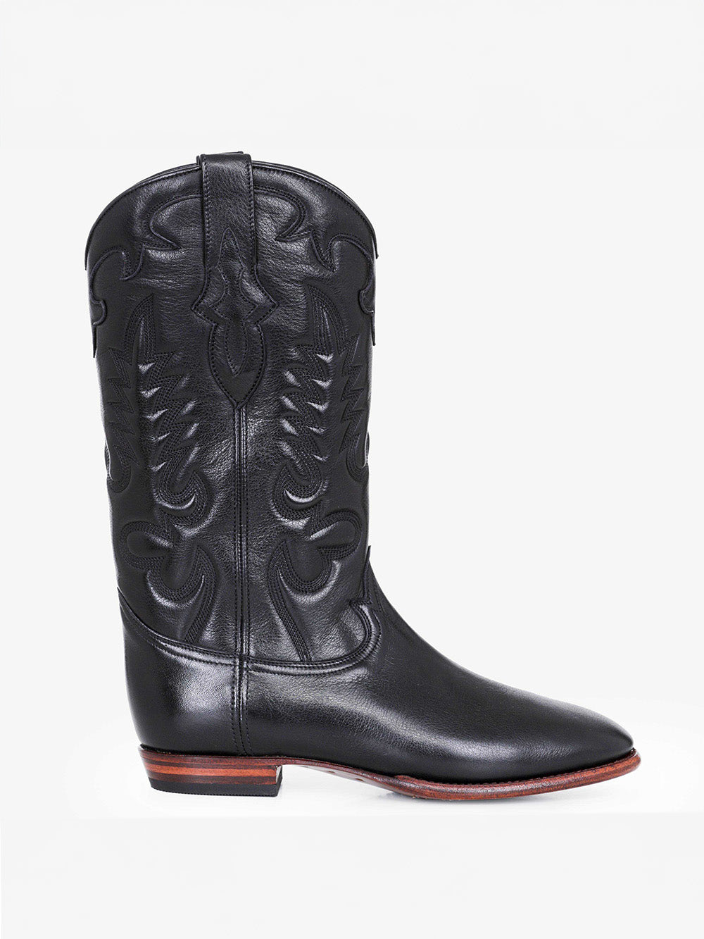 MIDNIGHT LEATHER BLACK BOOTS
