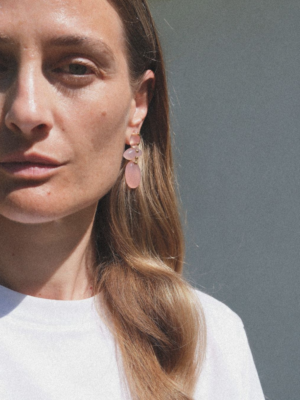 AVALON PINK CHALCEDONY EARRINGS