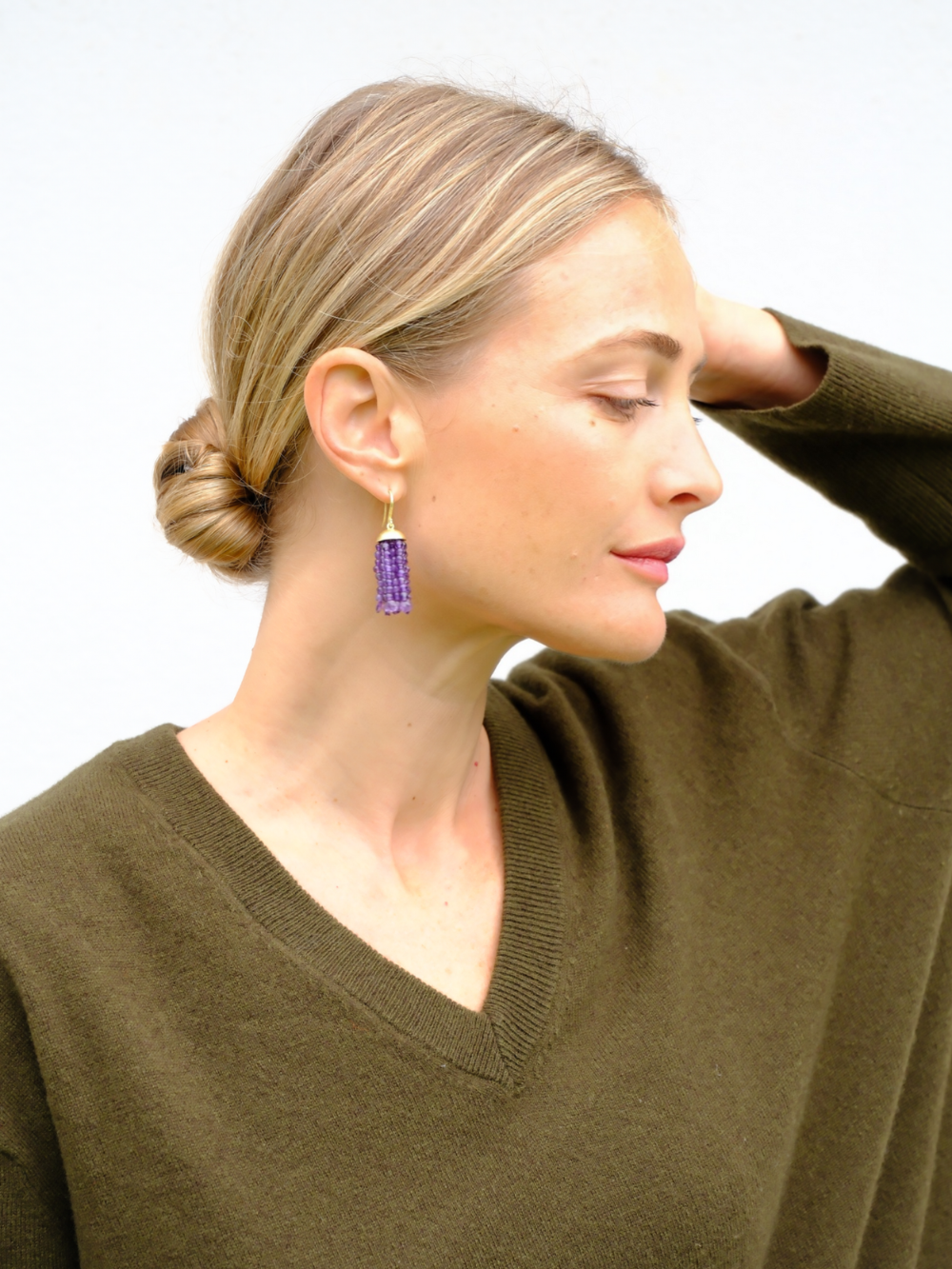 Amethyst Swing Earrings