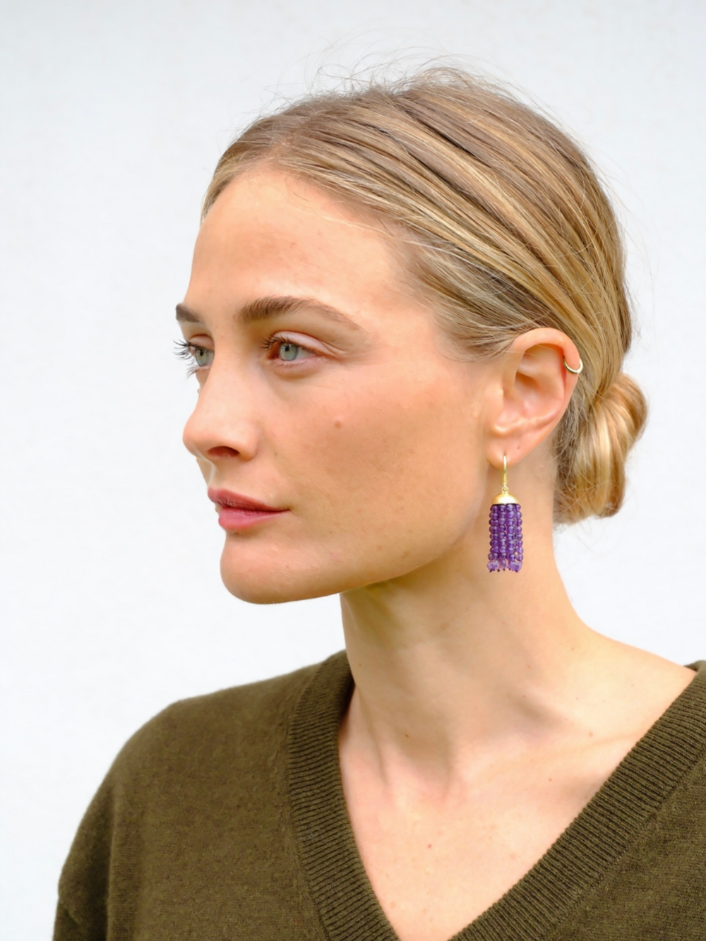 Amethyst Swing Earrings