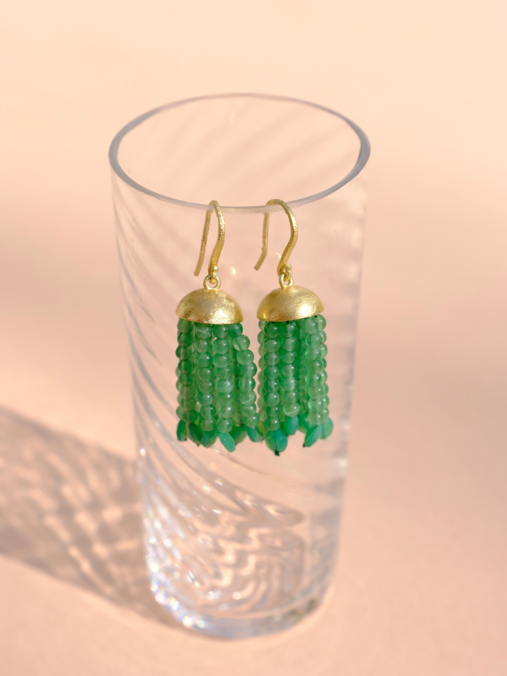 CHRYSOPRASE SWING EARRINGS