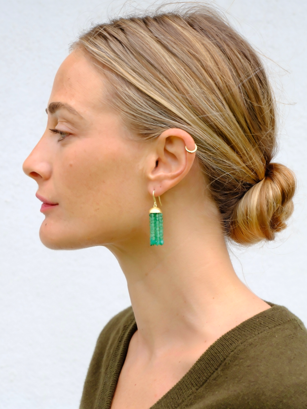 CHRYSOPRASE SWING EARRINGS
