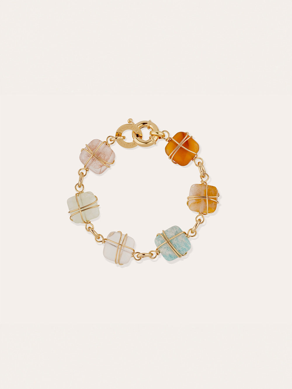 BRACELET RAINBOW CORNALINE & AMAZONITE