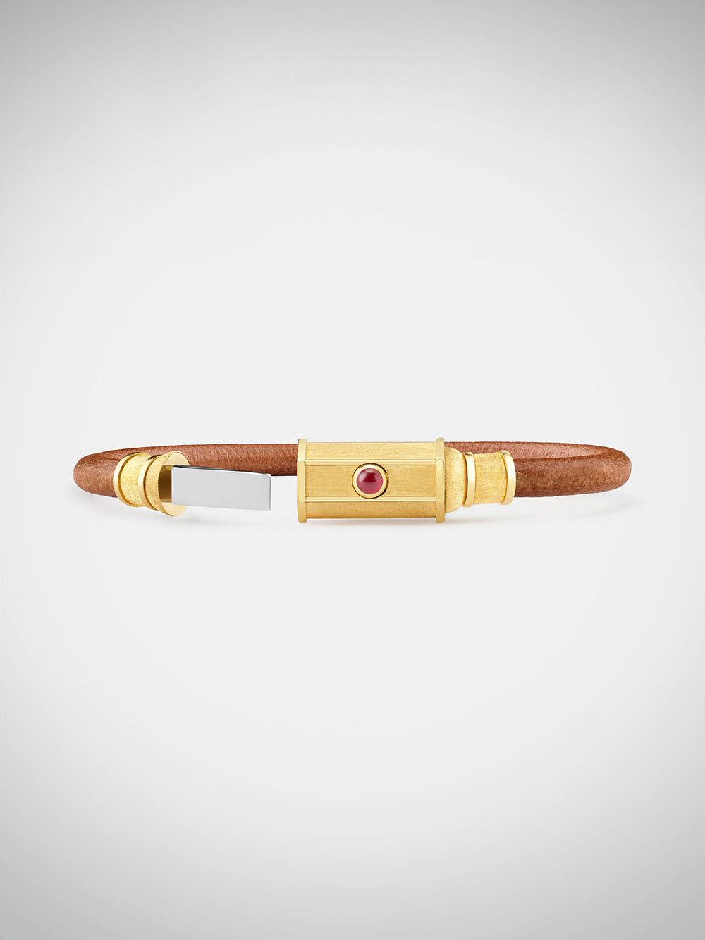 BRACELET LOCKET LASSO RUBIS