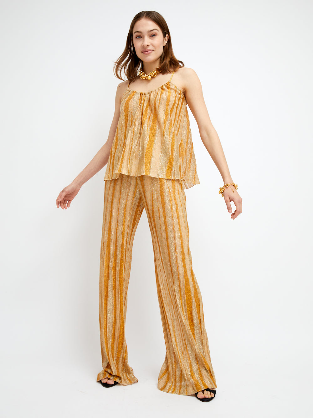 PANTALON VAGUE FLARE GOLD