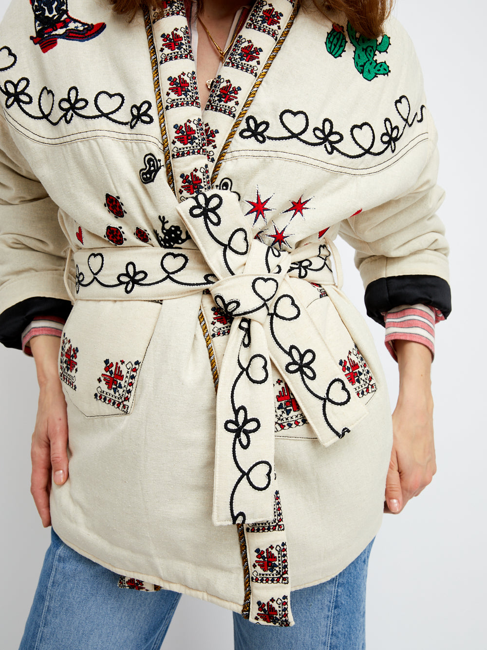 KIMONO YELLOWSTONE BLANC