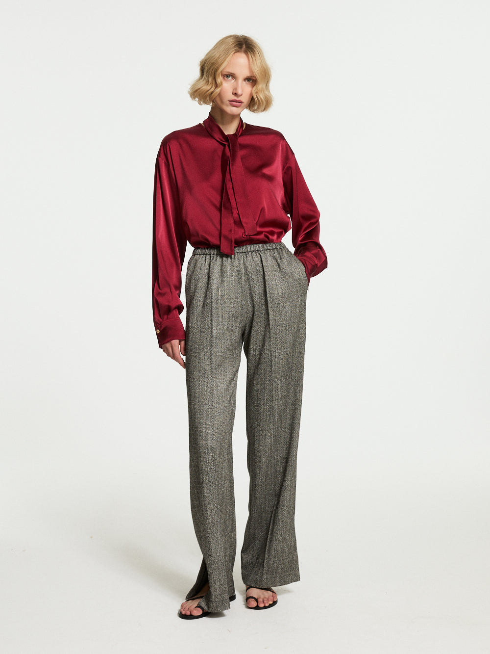 CHEVRON TROUSERS