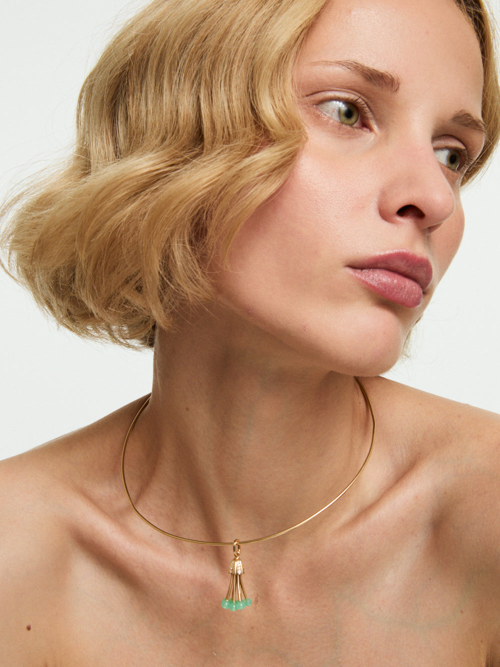 PENDENTIF POLPO OR JAUNE XL