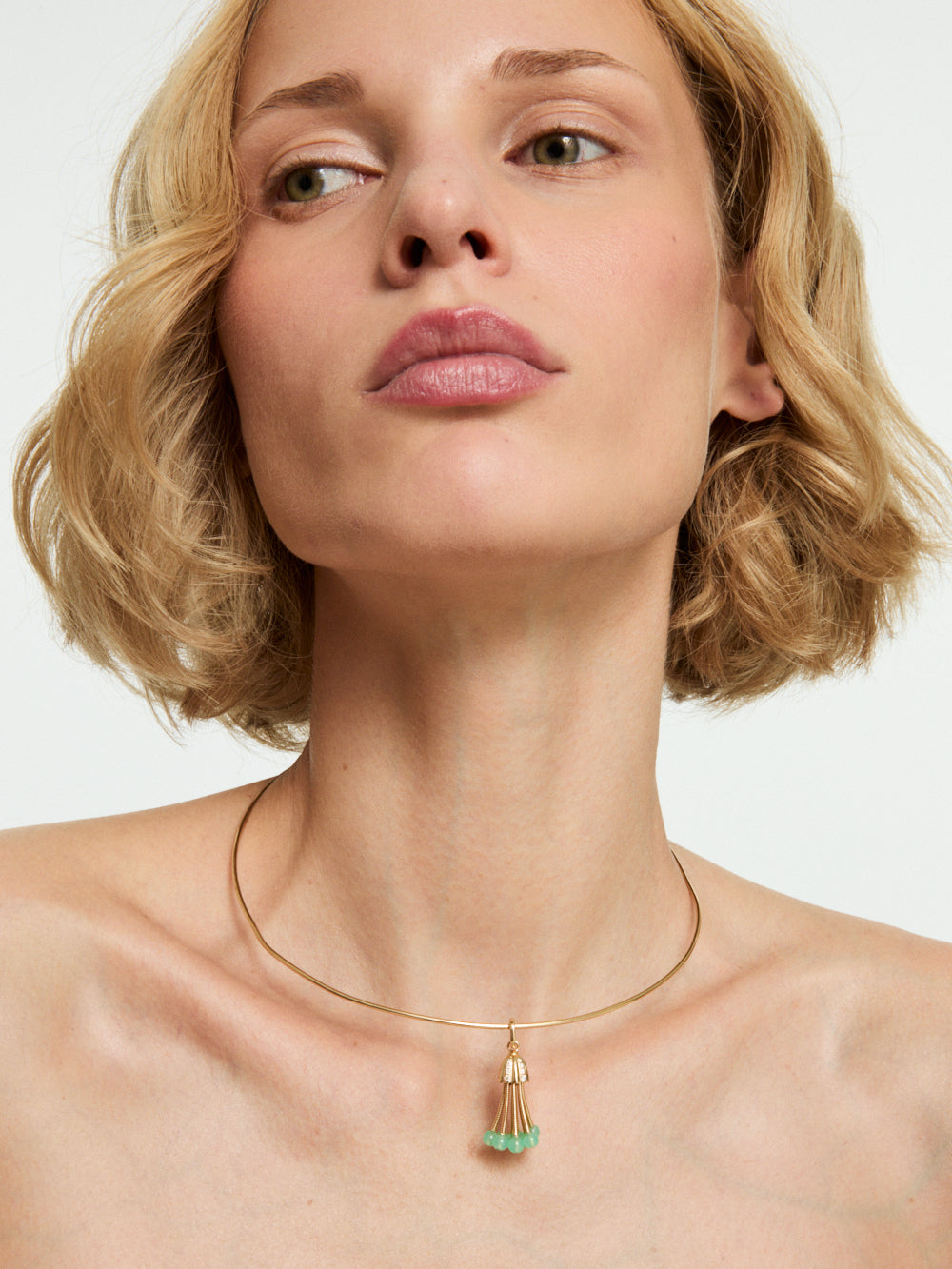 PENDENTIF POLPO OR JAUNE XL