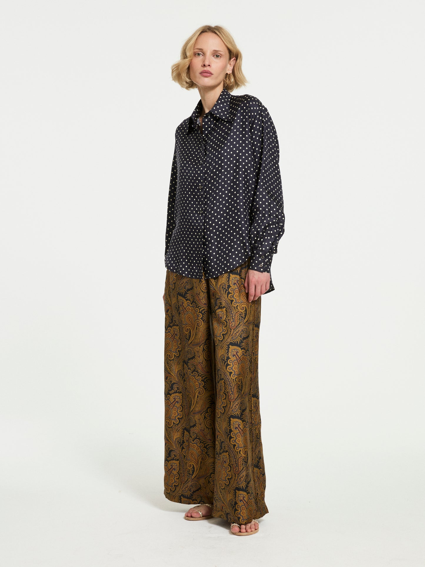 BROOKS POLKA DOT SHIRT