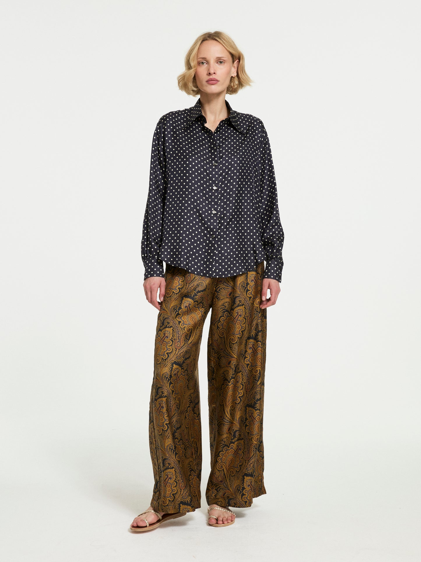 BROOKS POLKA DOT SHIRT