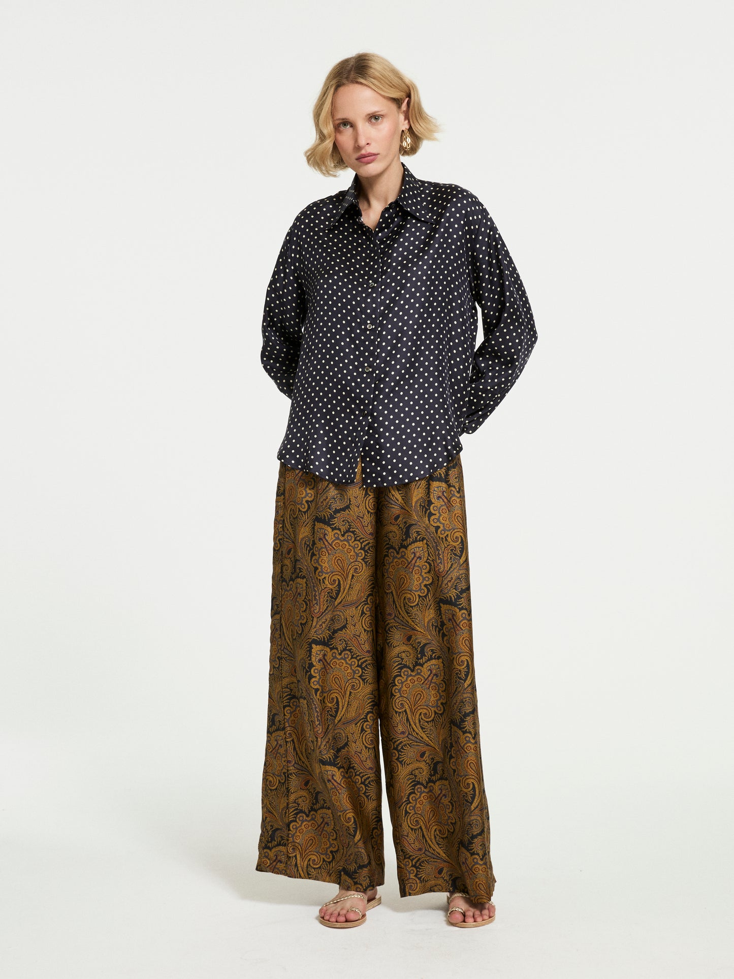 BROOKS POLKA DOT SHIRT