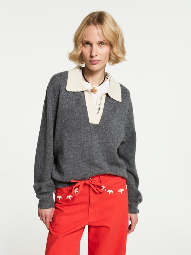 POLO UNI GRIS
