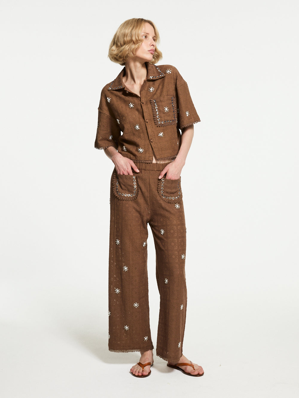 PANTALON CRYSTAL BROWN