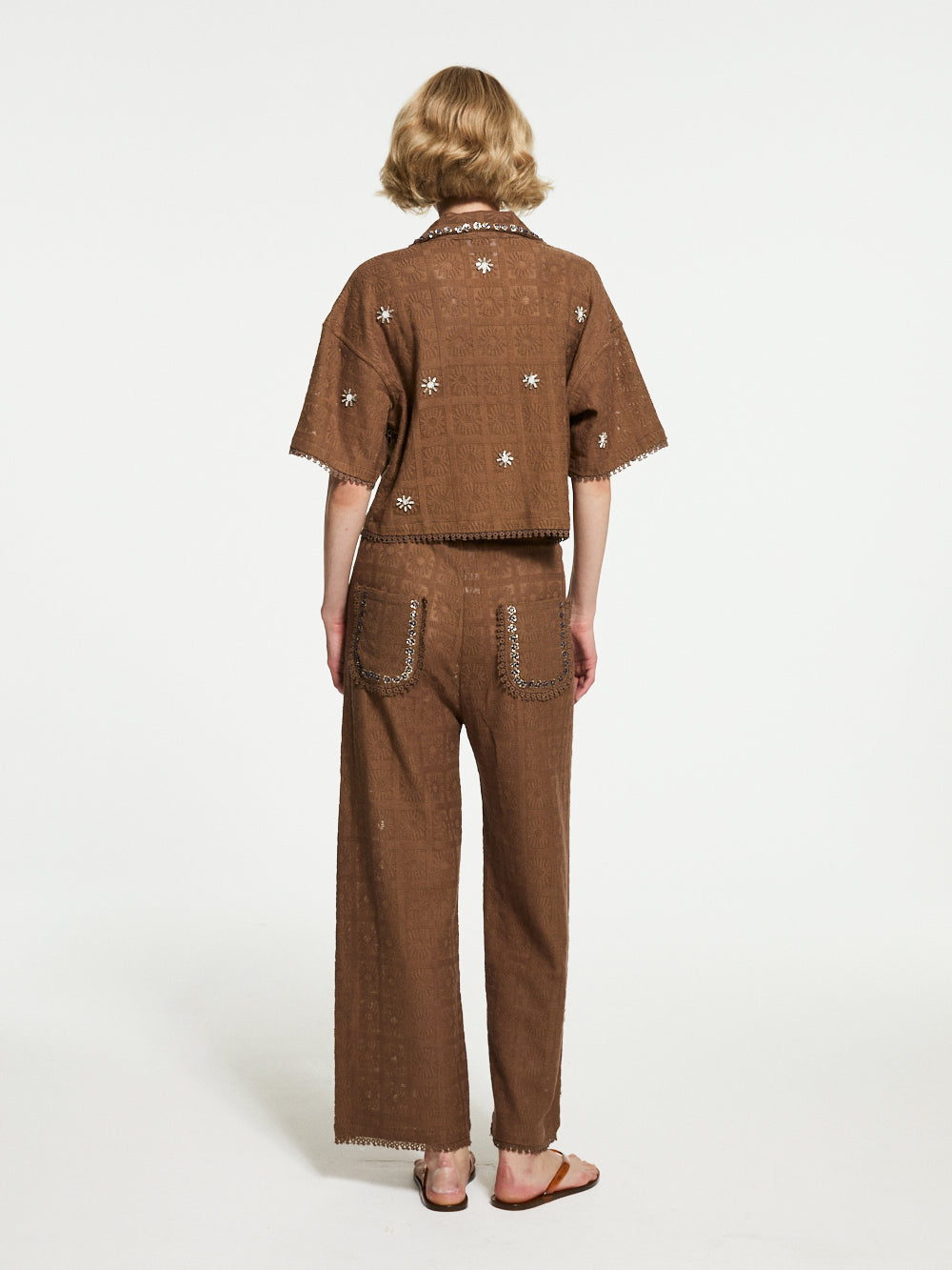CRYSTAL BROWN SHIRT