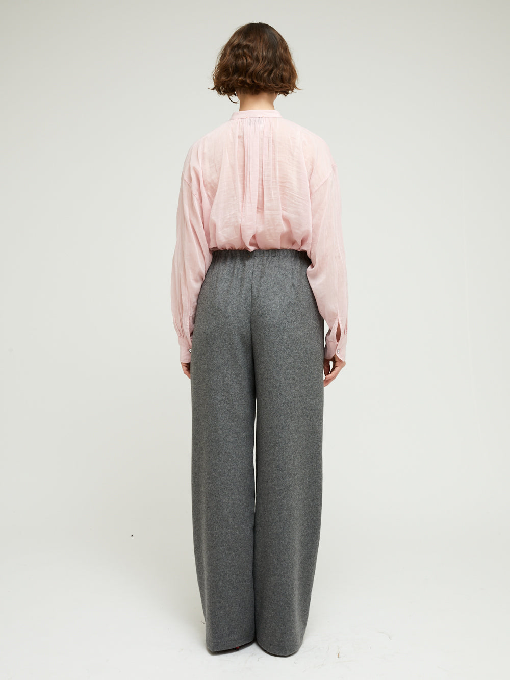 GRAY WOOL TROUSERS