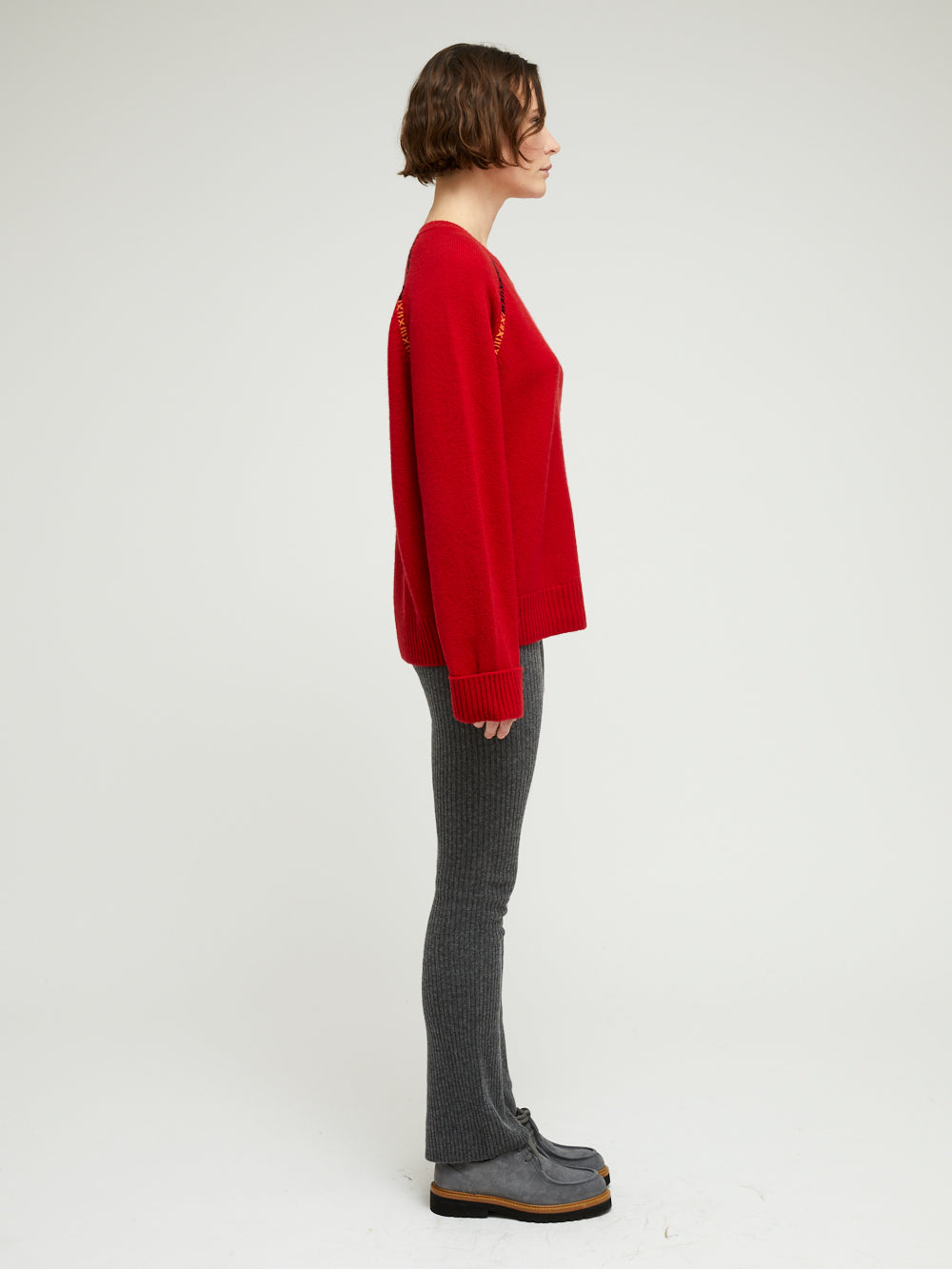 SUN RED CASHMERE SWEATER