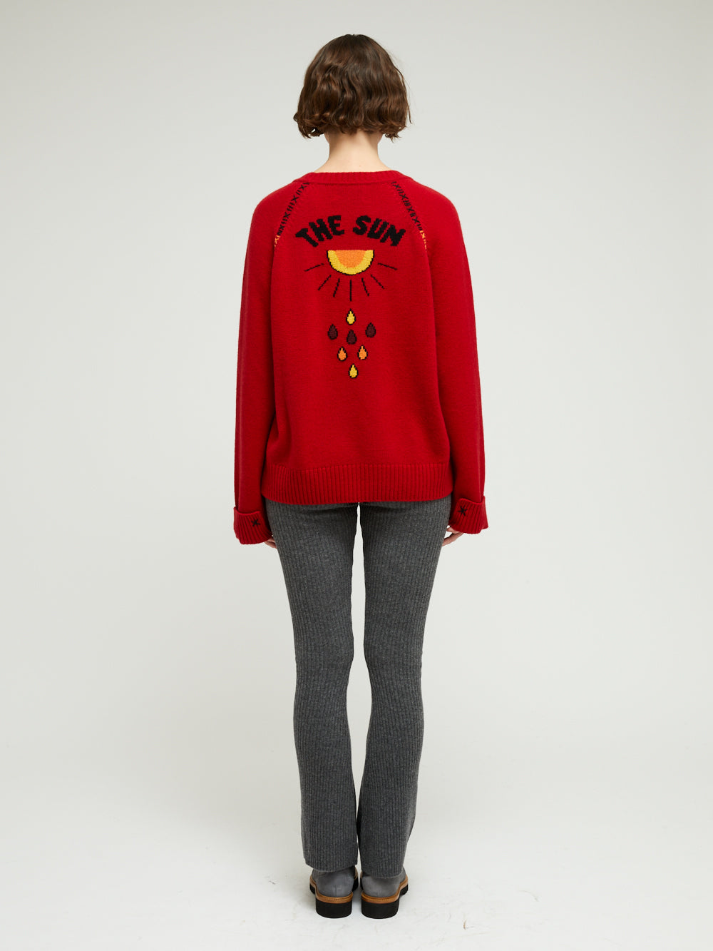 SUN RED CASHMERE SWEATER