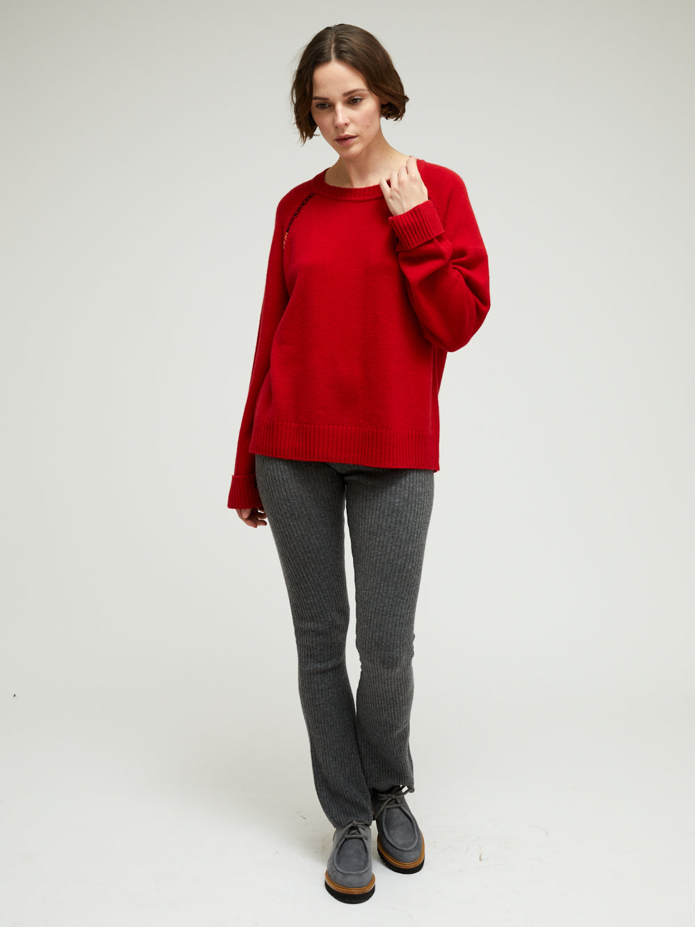 SUN RED CASHMERE SWEATER