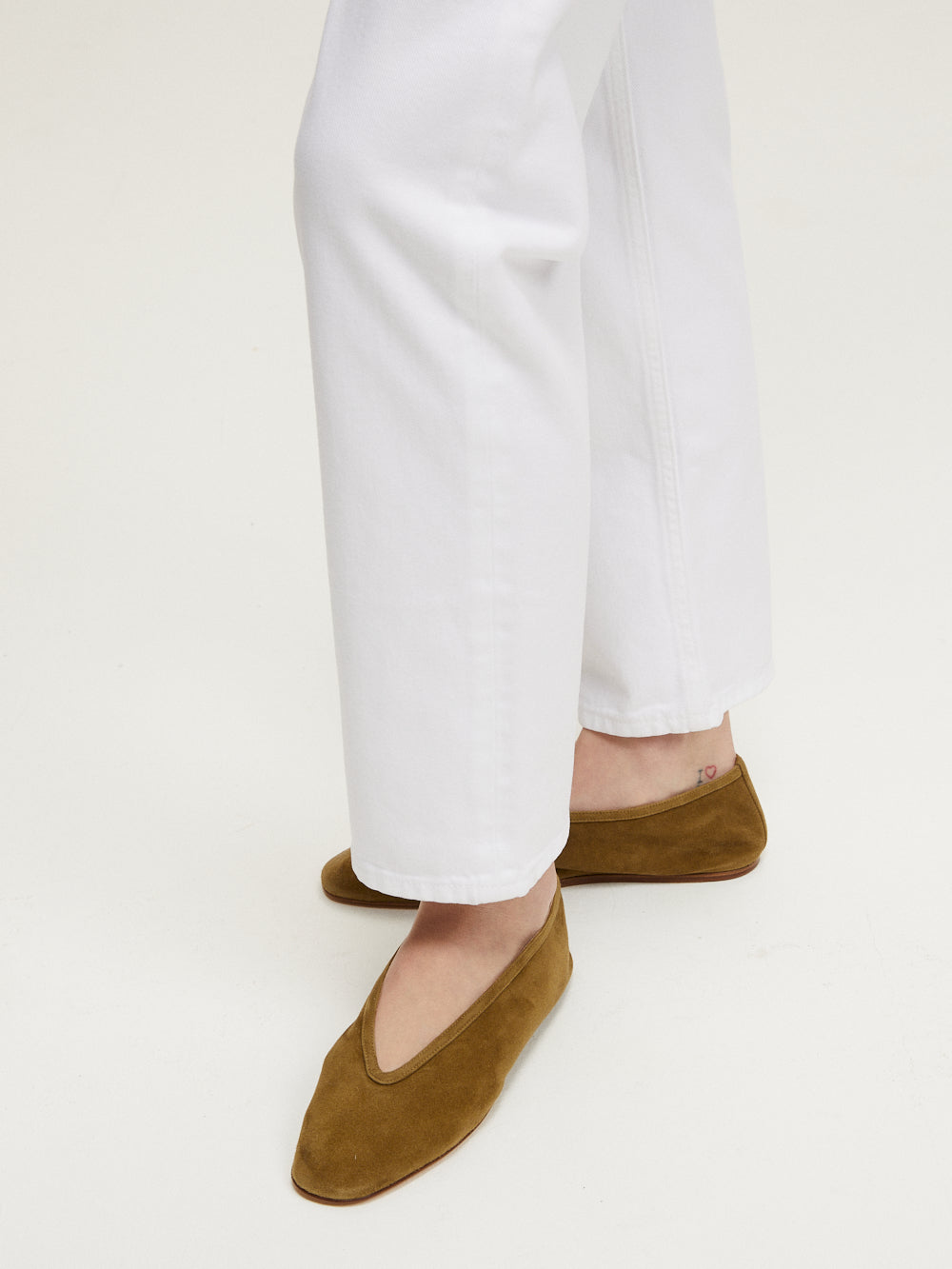 PEPE LUNA SUEDE BALLERINAS