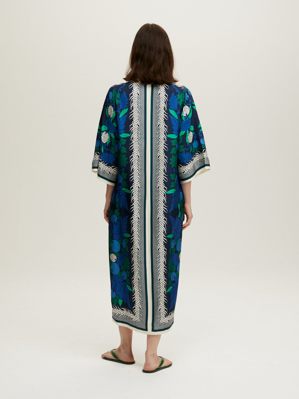 NAVY BLUE LAMOUR KAFTAN